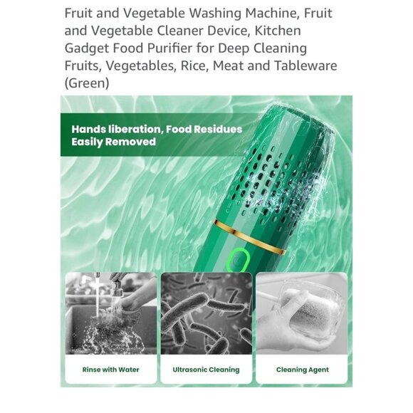 ✅3/$20 Sale-One brand new WHITE fruit & vegetable purifier; Wireless system - Picture 7 of 11